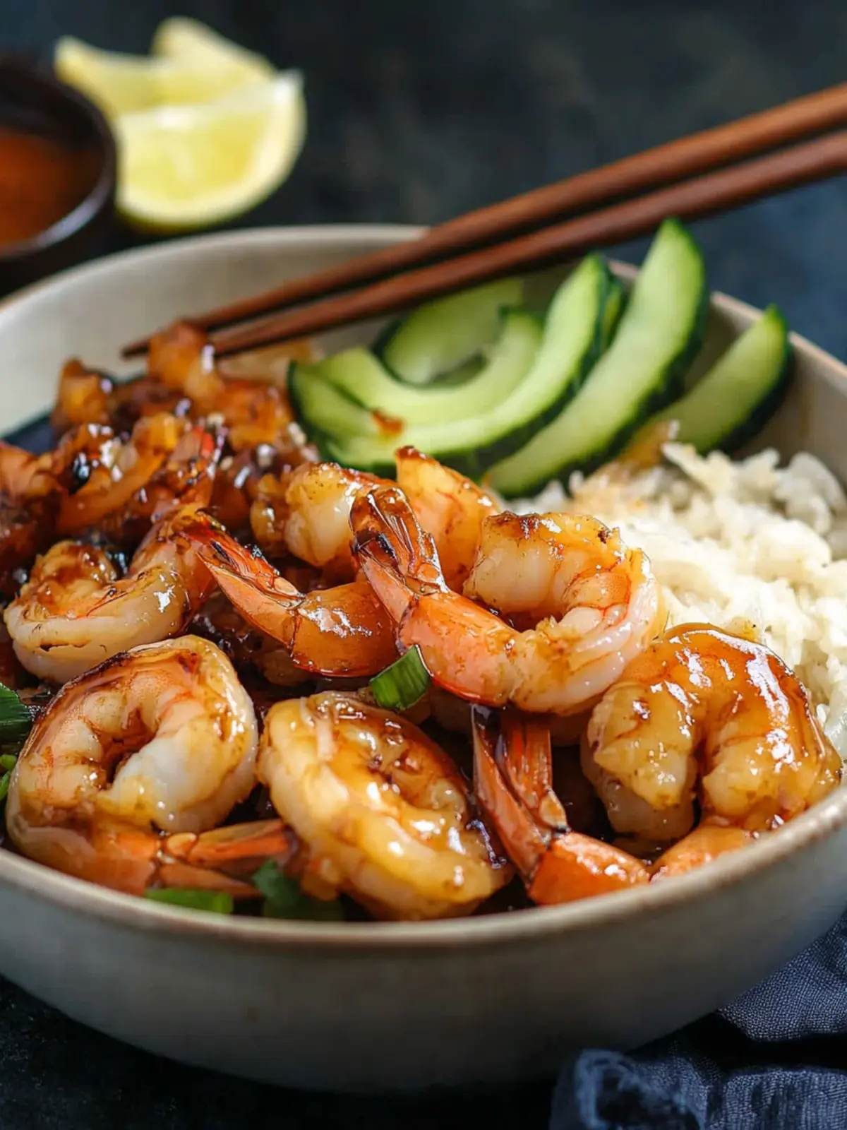 Delicious Honey Glazed Shrimp Hibachi Bowls for Quick Lunch 3 Honey Glazed Shrimp Hibachi Bowls
