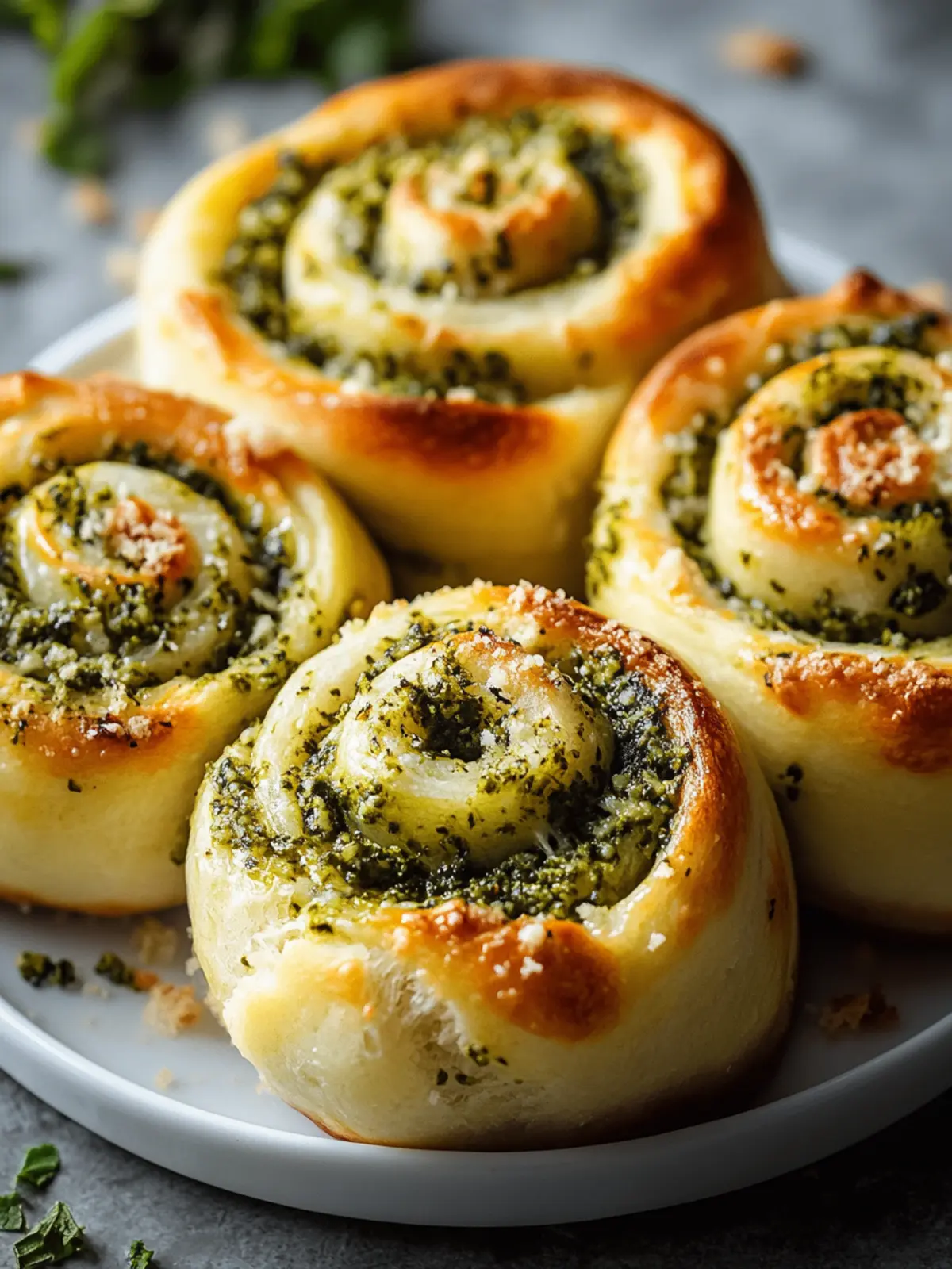 Melt-in-Your-Mouth Cheesy Pesto Rolls for Easy Snacking 4 Cheesy Pesto Rolls