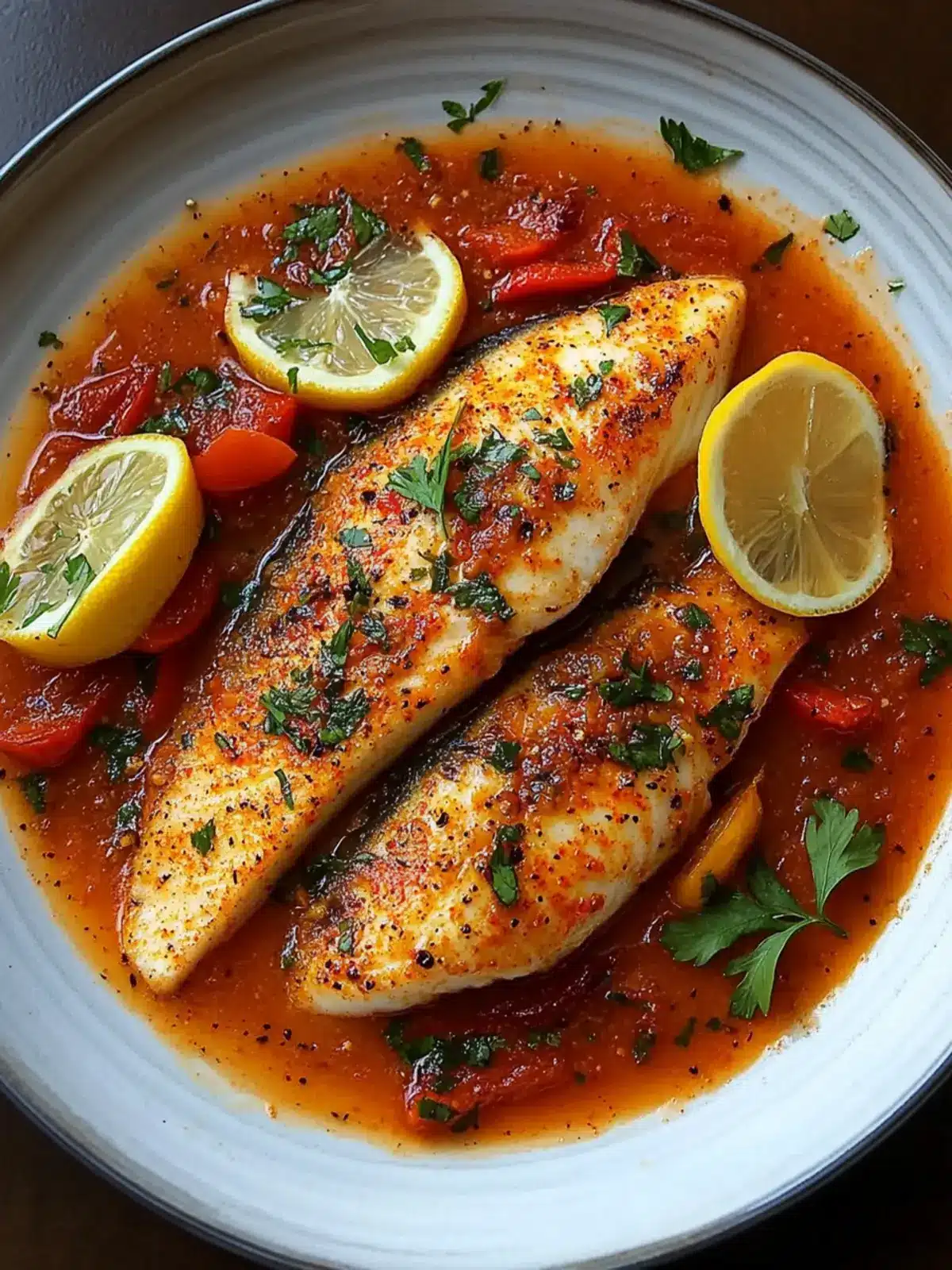 Tilapia in Roasted Pepper Sauce: Quick & Flavorful Dinner 5 Tilapia in Roasted Pepper Sauce