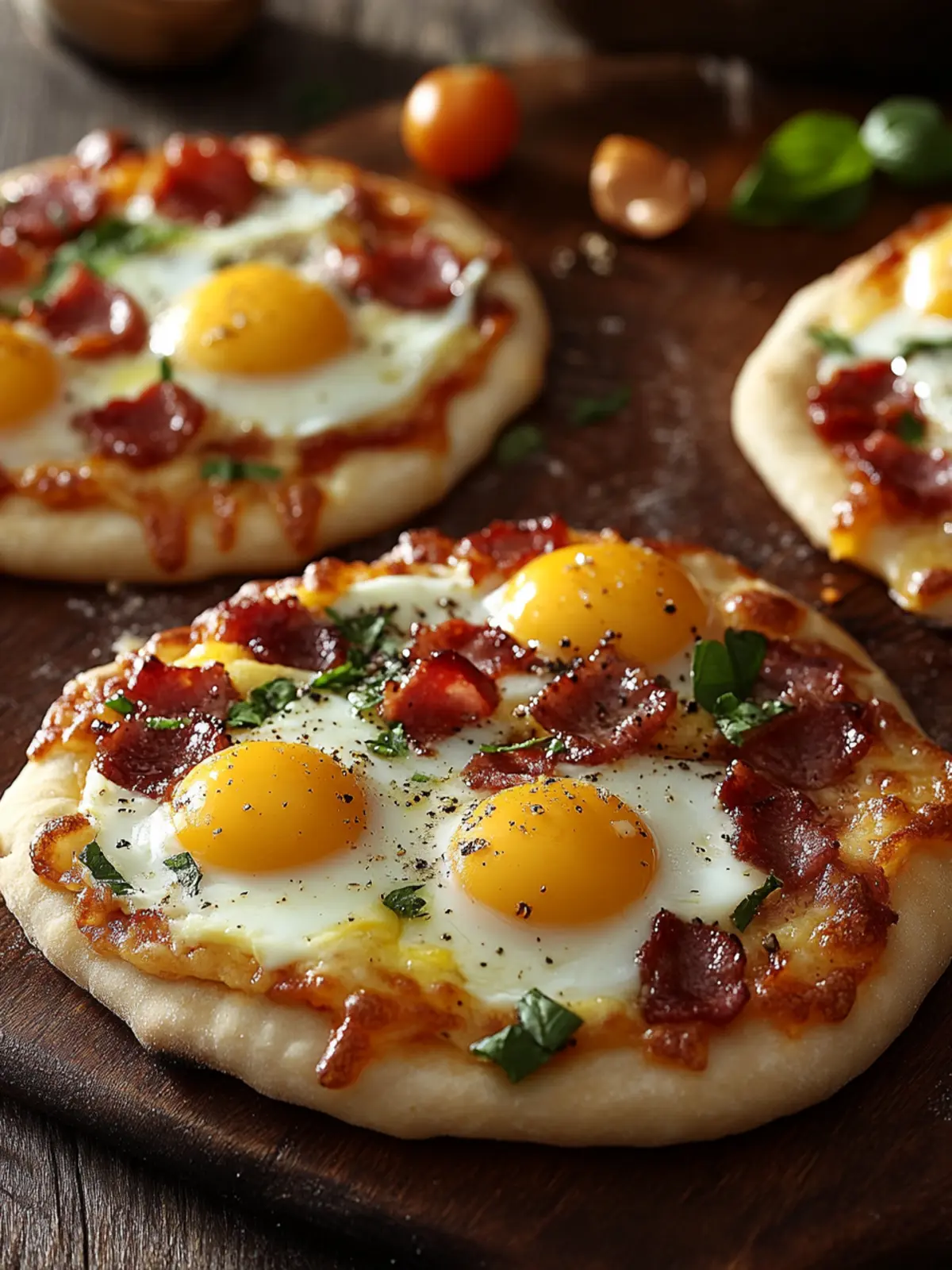 Bacon, Egg & Cheese Breakfast Pizzas for Weekend Bliss 3 Bacon, Egg & Cheese Breakfast Pizzas