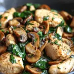 Savory Chicken Spinach and Mushroom Low Carb Delight 3 Chicken Spinach and Mushroom Low Carb