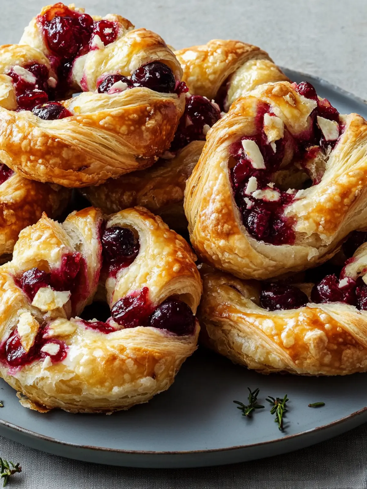 Irresistible Cranberry-Feta Puff Pastry Wreaths in 4 Steps 3 Cranberry-Feta Puff Pastry Wreaths