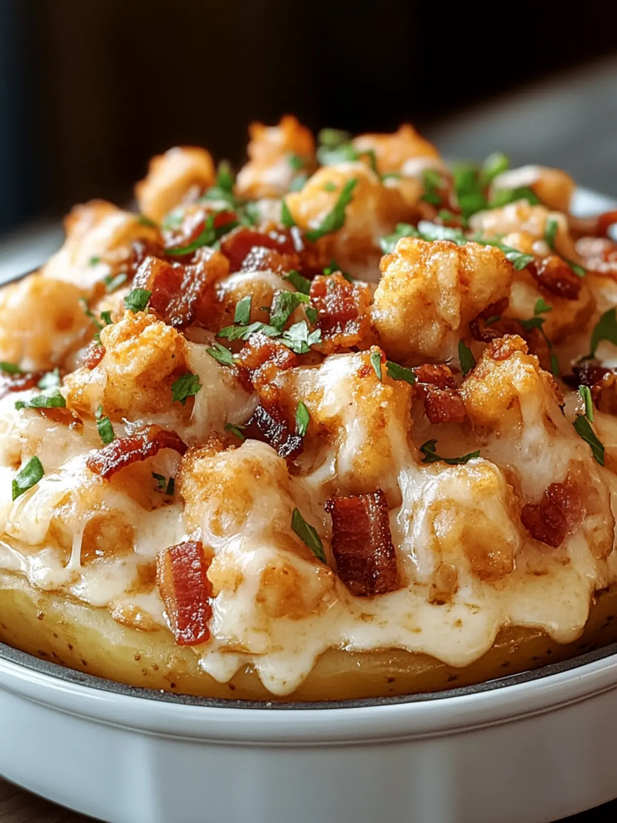 Crockpot Chicken Bacon & Ranch Tater Tot Casserole Magic 4 Crockpot Chicken Bacon & Ranch Tater