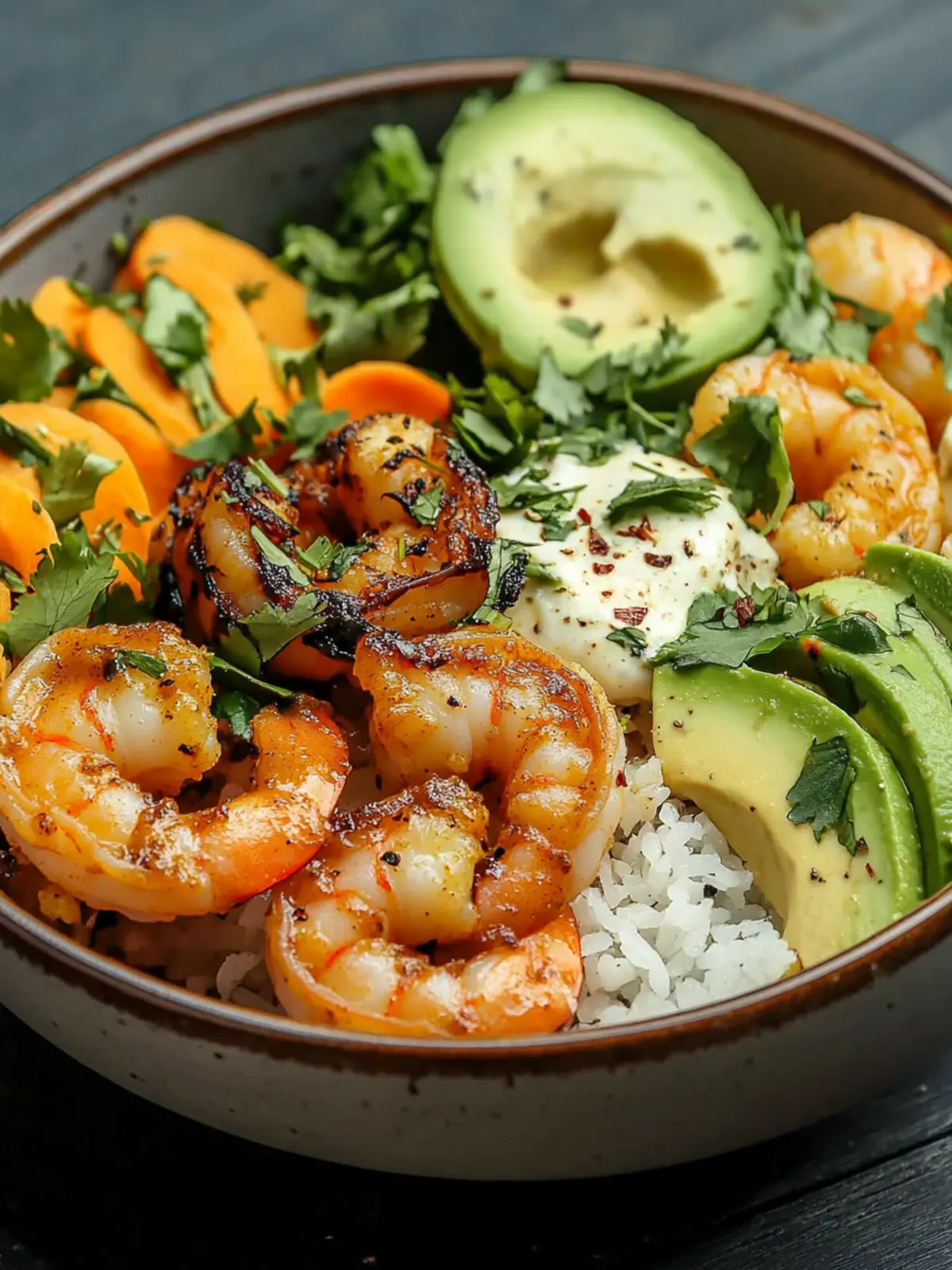 Savory Curry Shrimp Bowl: Quick, Healthy, and Delicious! 2 Curry Shrimp Bowl