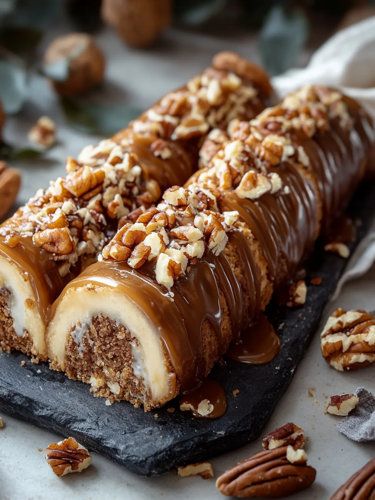 Decadent Caramel Pecan Logs: Your Festive Homemade Delight 3 Caramel Pecan Logs