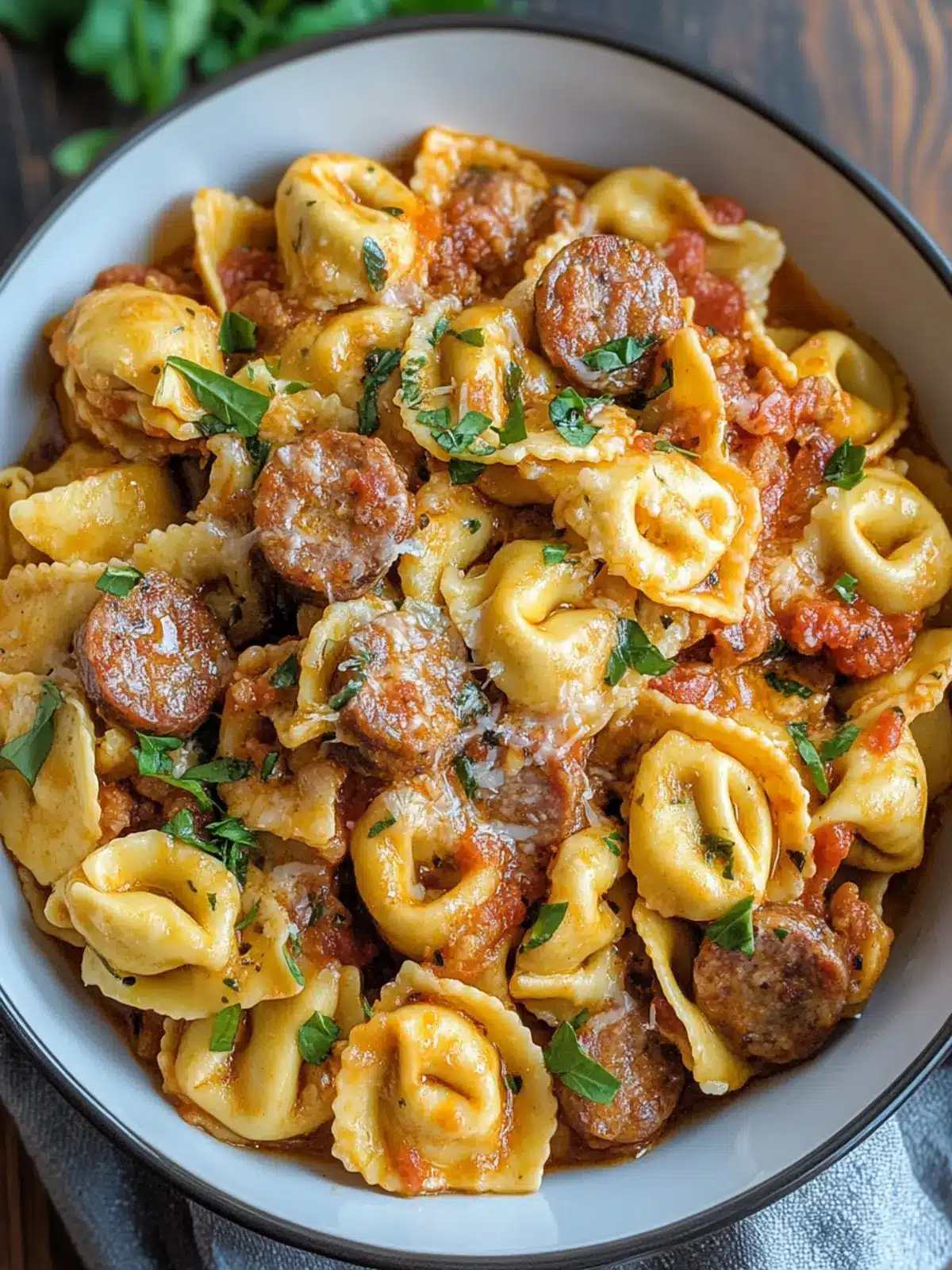 Crockpot Cheese Tortellini and Sausage: Cozy Family Dinner 5 Crockpot Cheese Tortellini and Sausage