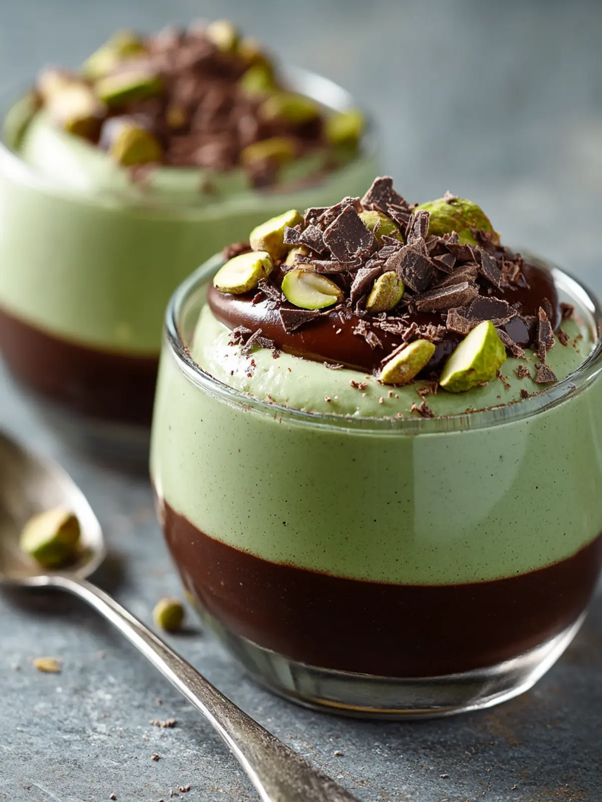 Decadent Pistachio Mousse with Chocolate Ganache Delight 4 Pistachio Mousse with Chocolate Ganache