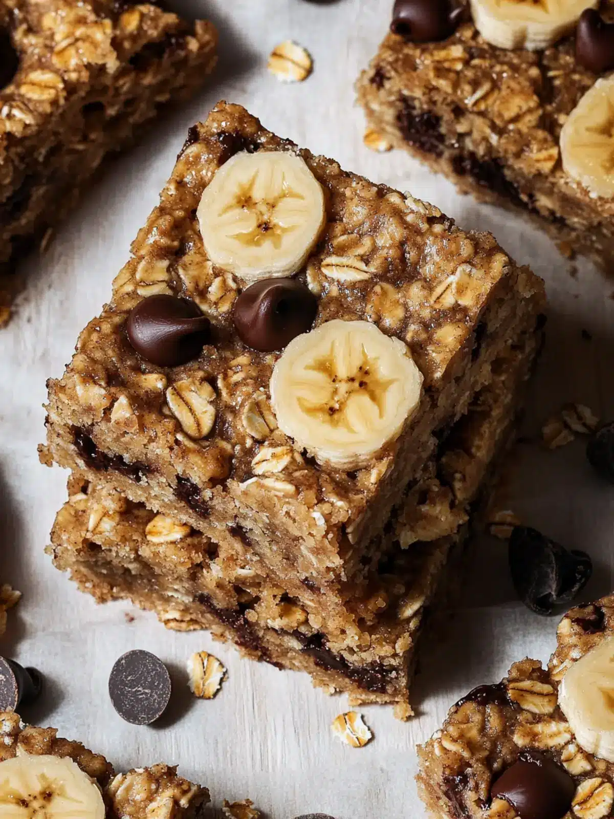 Chocolate Chip Banana Oatmeal Bars for a Wholesome Snack 2 Chocolate Chip Banana Oatmeal Bars