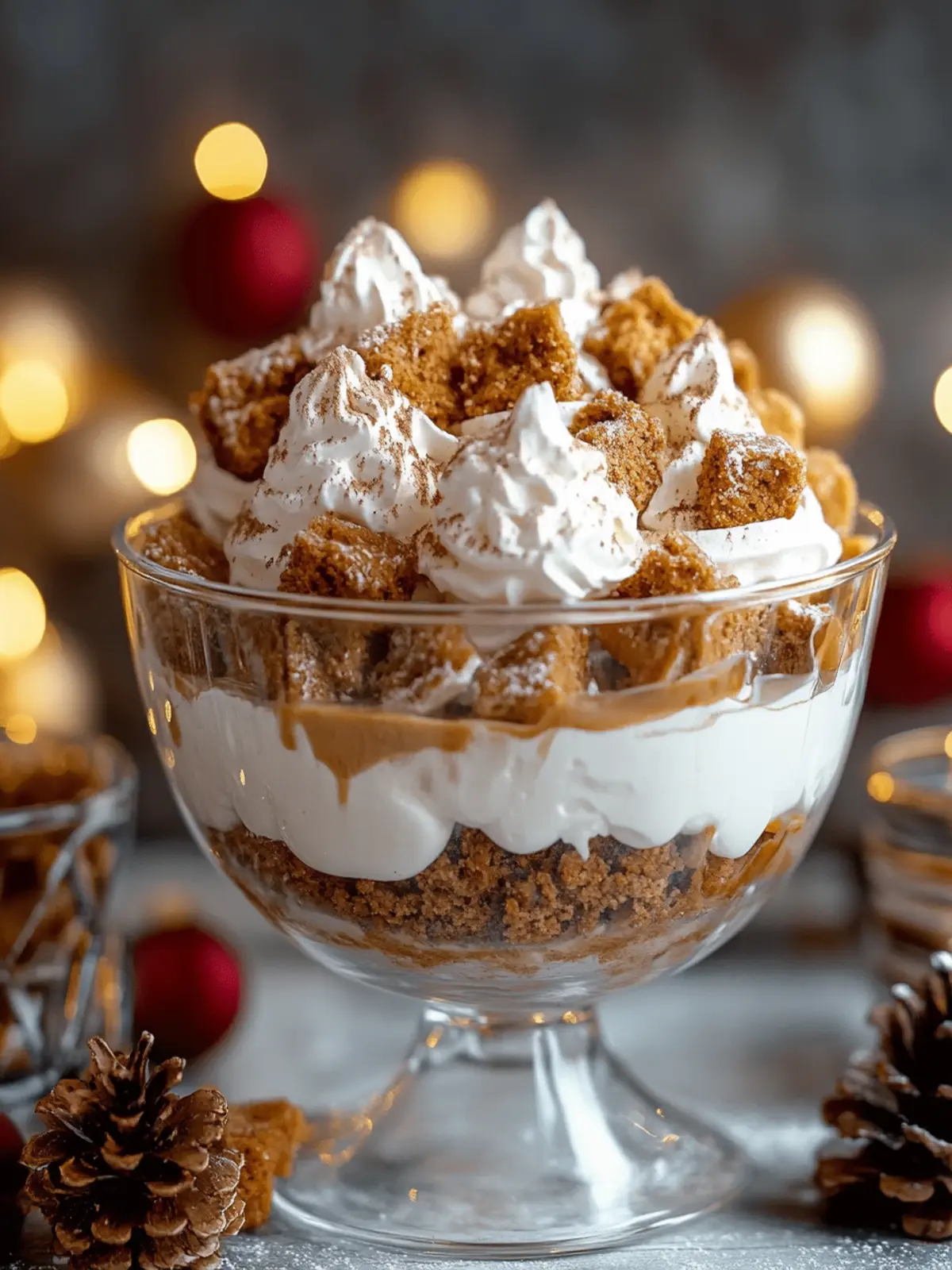 Gingerbread Trifle with Cream Cheese Whip for Festive Bliss 4 Gingerbread Trifle with Cream Cheese Whip