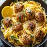 Garlic Butter Turkey Meatballs with Lemon Pasta: Easy Delight! 10 Garlic Butter Turkey Meatballs with Lemon Pasta