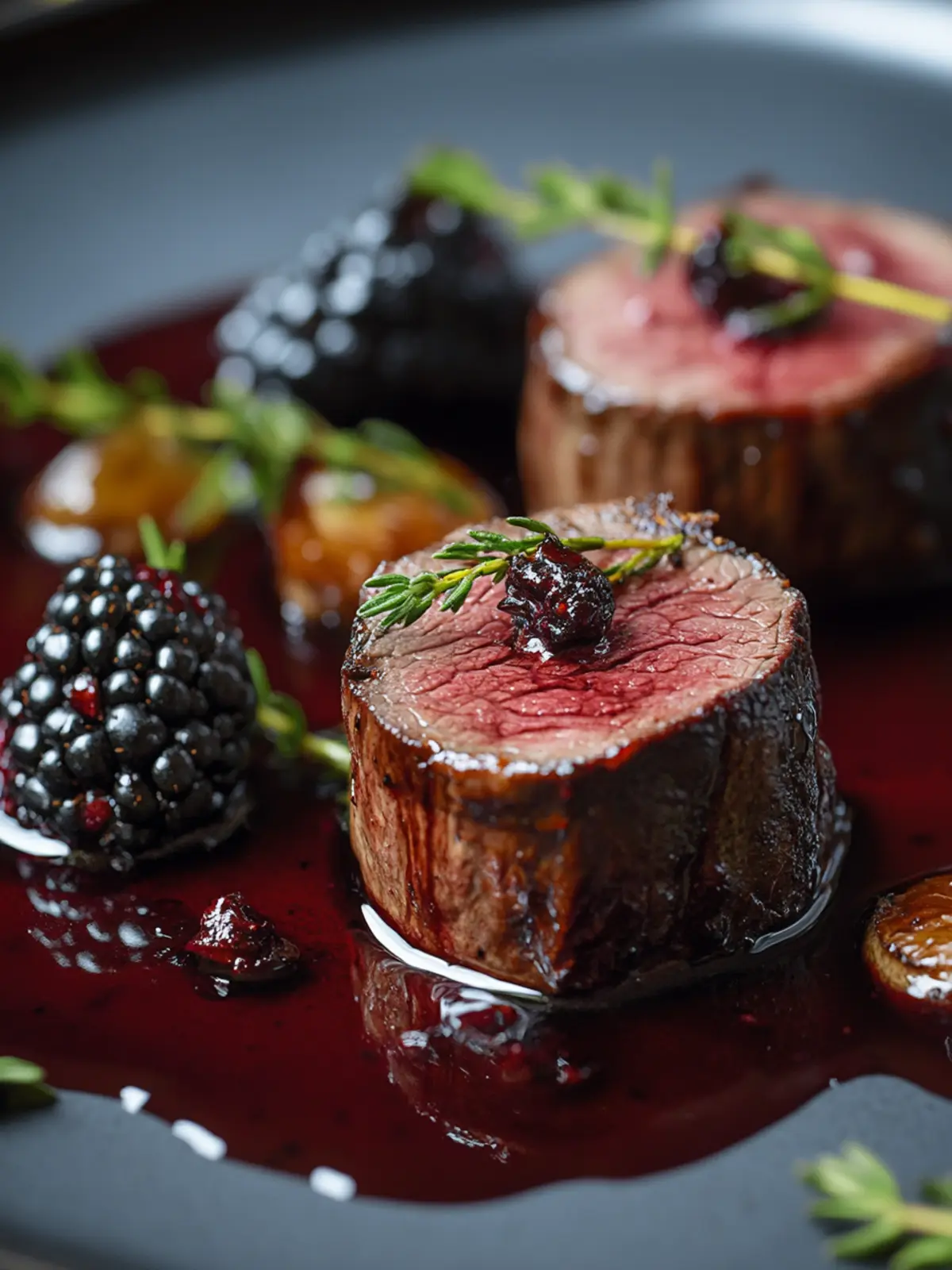 Savory Venison Tenderloin with Blackberry Reduction Bliss 5 Venison Tenderloin with Blackberry Reduction