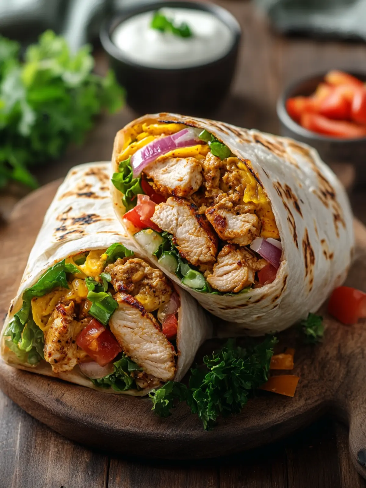 Savory Chicken Shawarma Wraps Ready in Just 45 Minutes 2 Chicken Shawarma Wraps