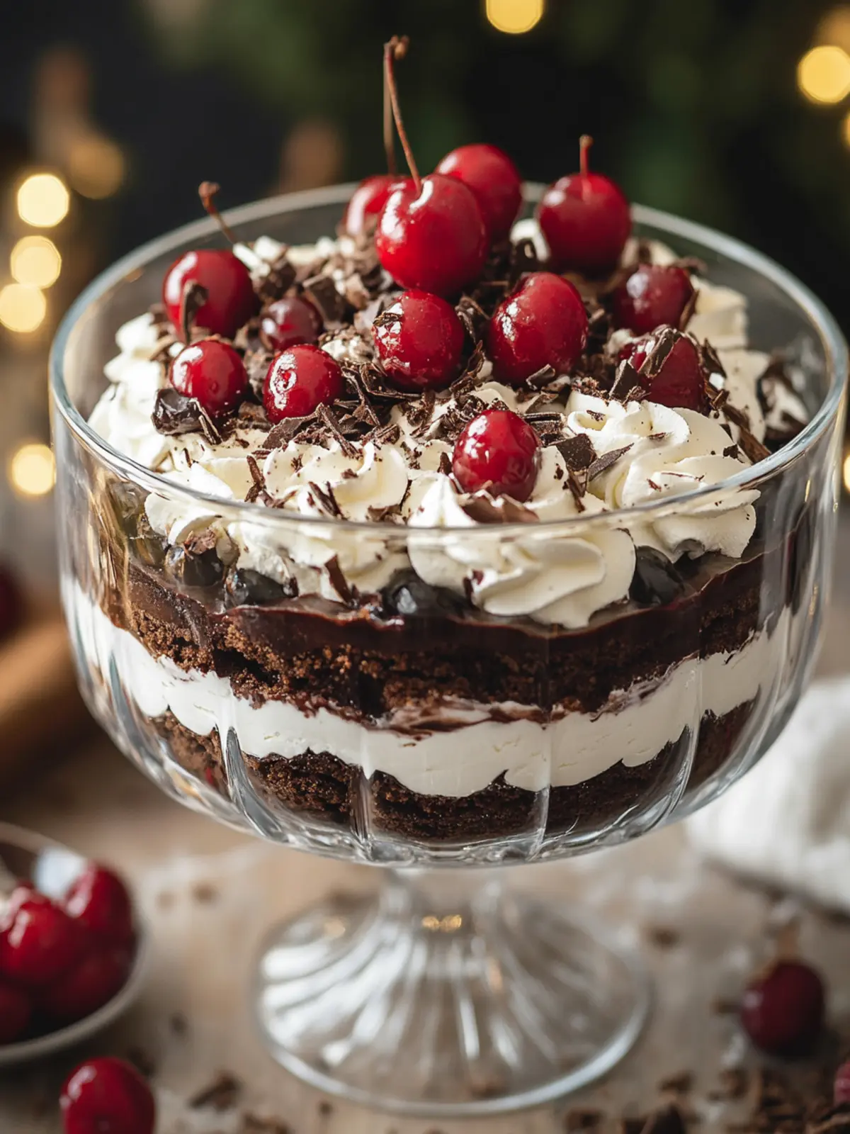 Decadent Black Forest Trifle: A Festive Chocolate Delight 5 Black Forest Trifle