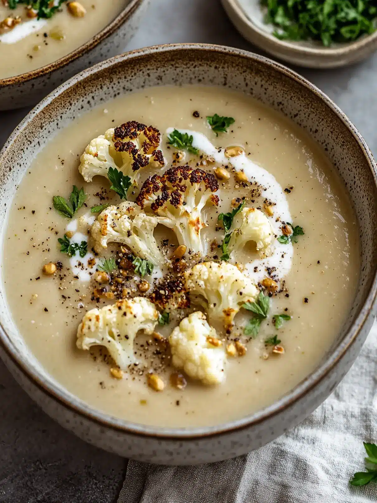 Creamy Roasted Cauliflower Soup – Warmth in Every Spoonful 2 Roasted Cauliflower Soup