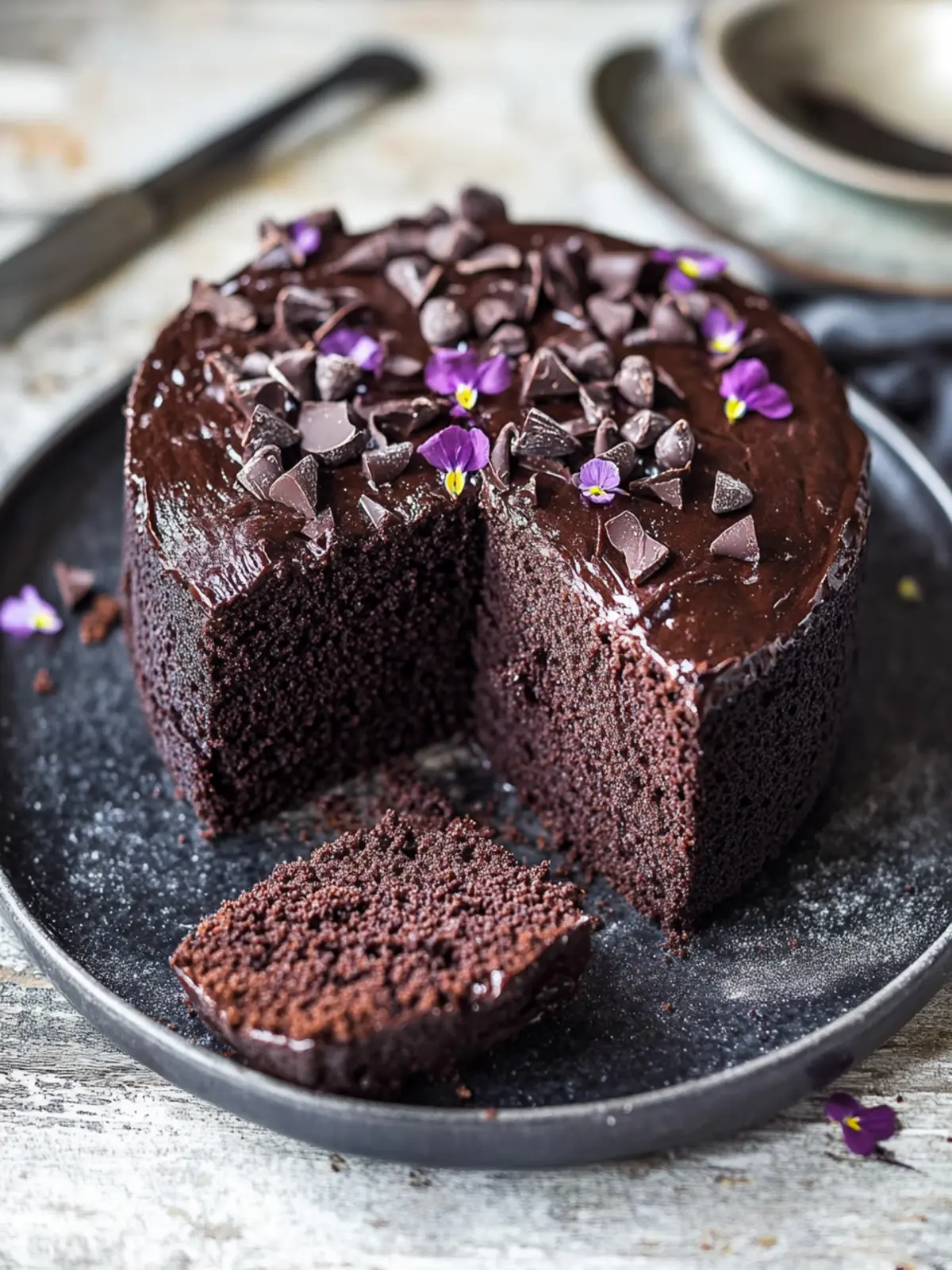 Decadent Vegan Chocolate Courgette Cake You'll Adore! 5 Vegan chocolate courgette cake