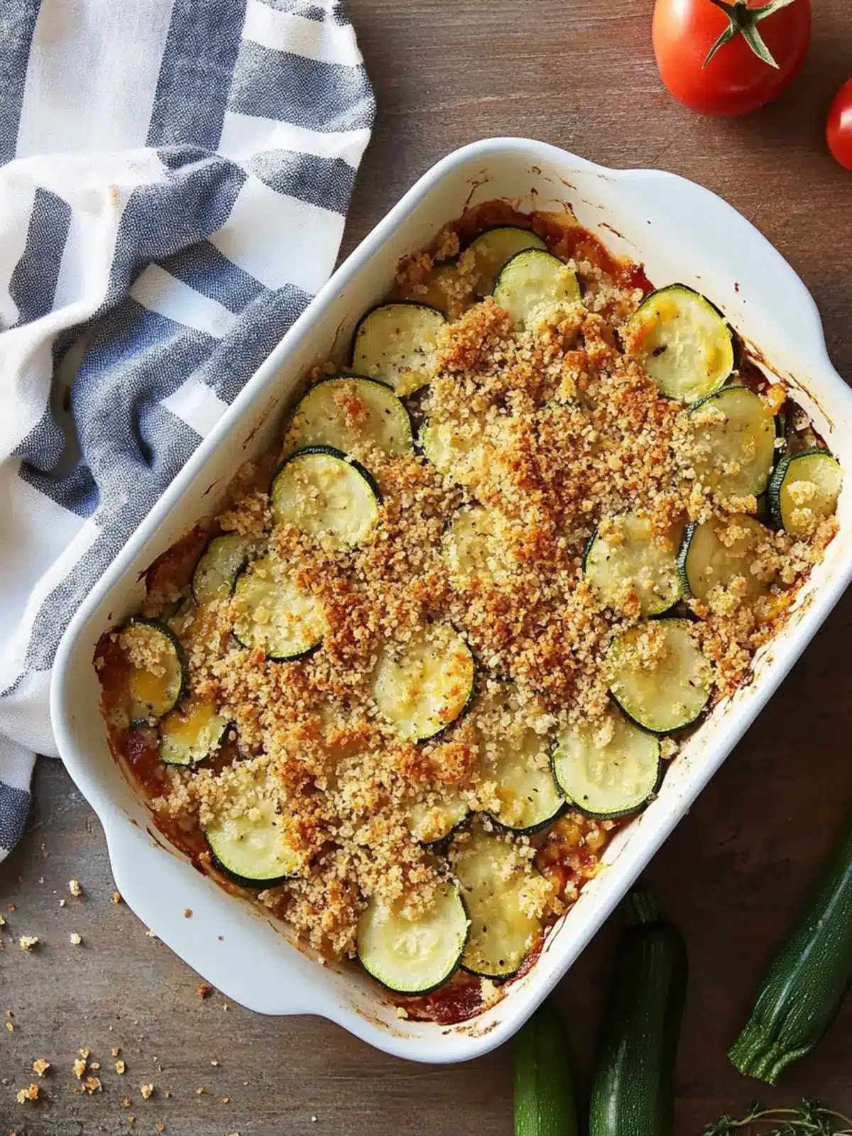 Zucchini Casserole with Garlicky Breadcrumbs for Cozy Nights 5 Zucchini Casserole With Garlicky Breadcrumbs