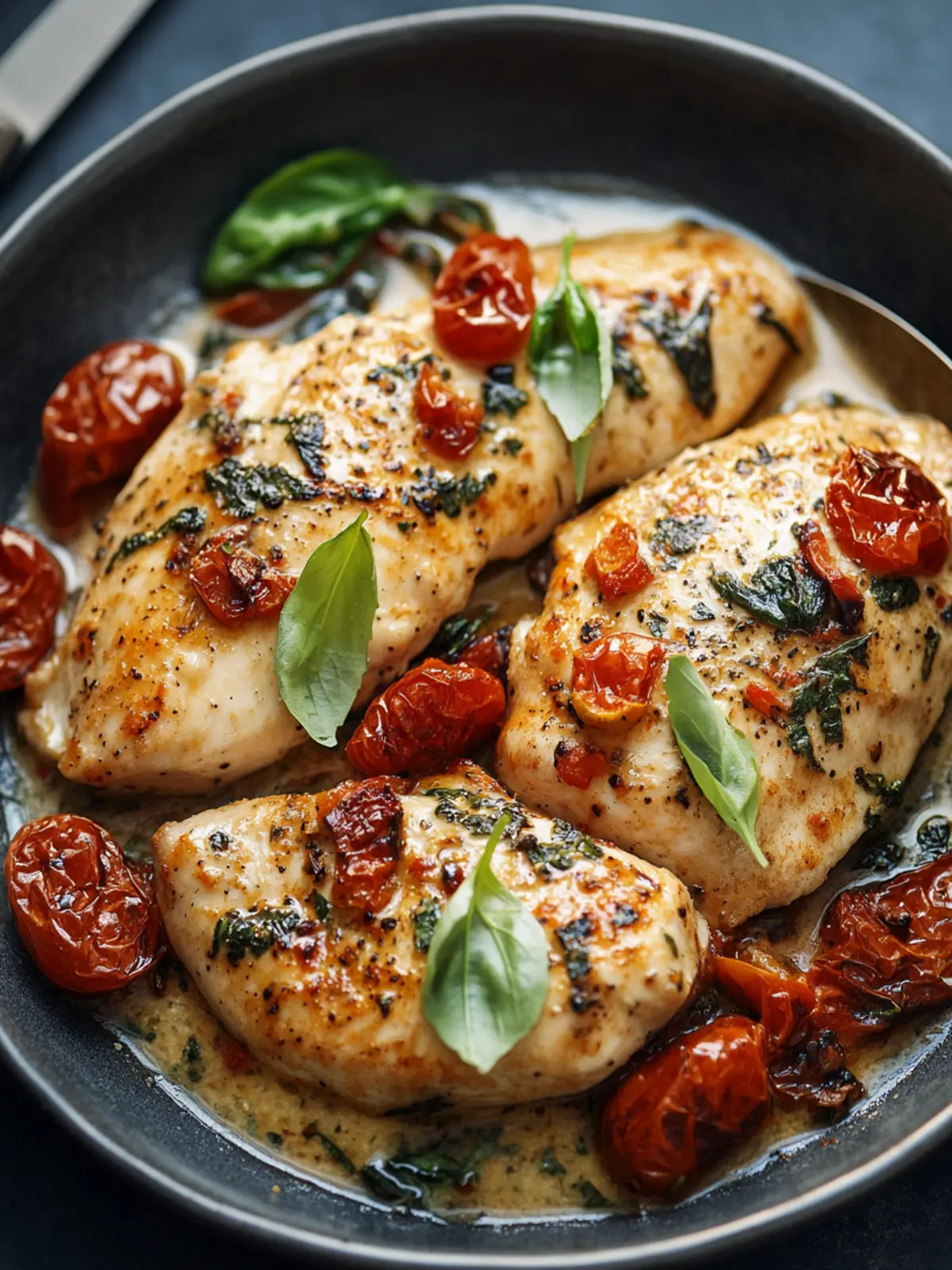 Creamy Low-Carb Tuscan Chicken You’ll Crave Again and Again 2 Low-Carb Tuscan Chicken