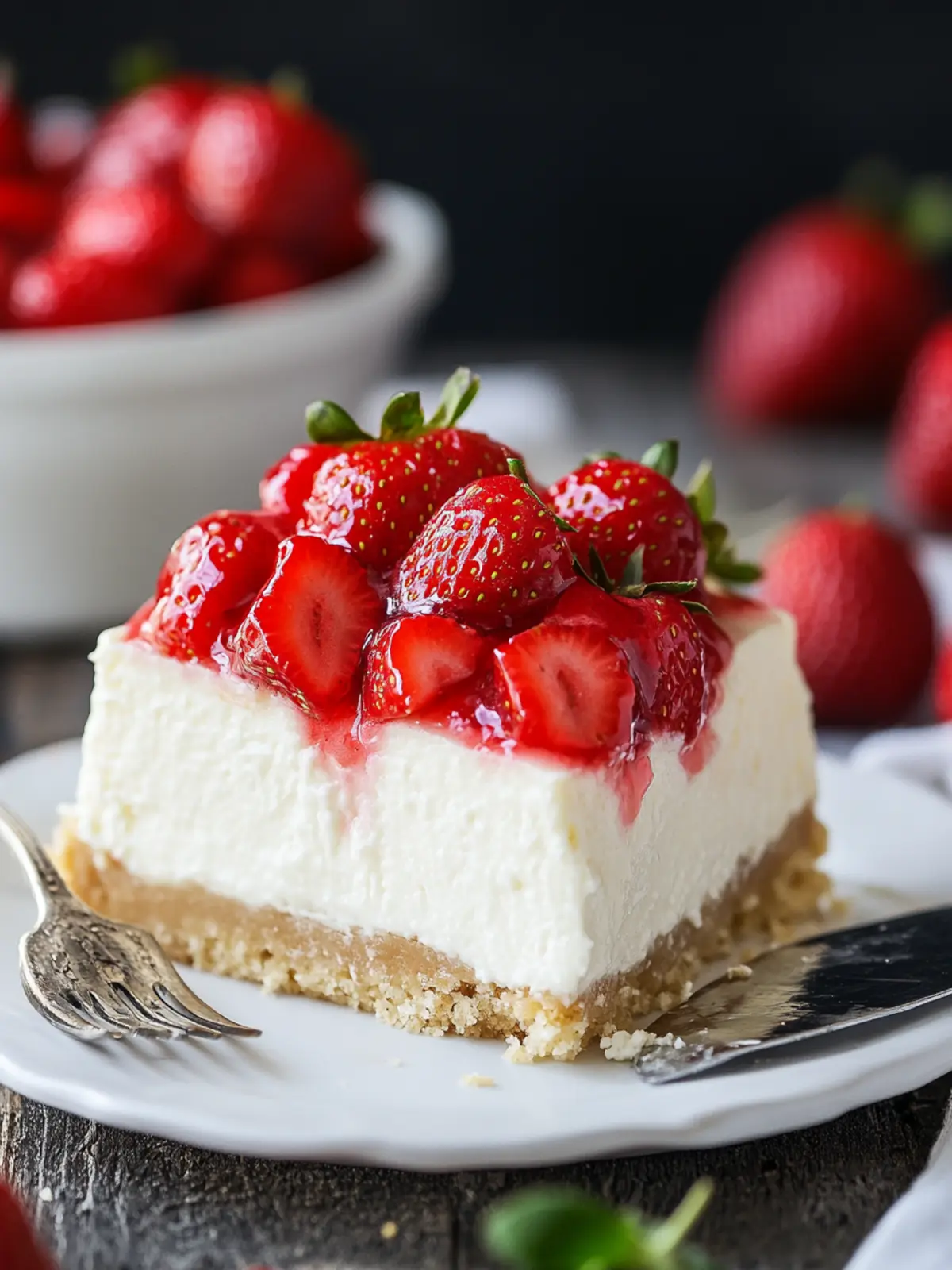 Strawberry Topped Cheesecake: Your New Favorite Dessert Delight 2 Strawberry Topped Cheesecake