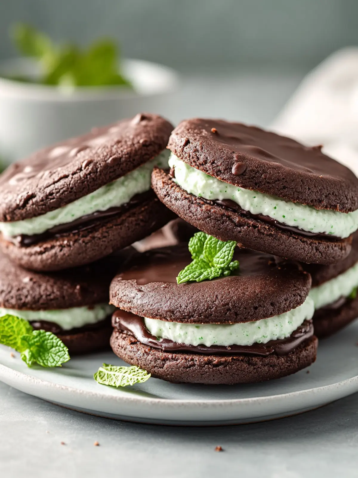 Minty Chocolate Sandwich Cookies That Will Wow Your Taste Buds 4 Minty Chocolate Sandwich Cookie