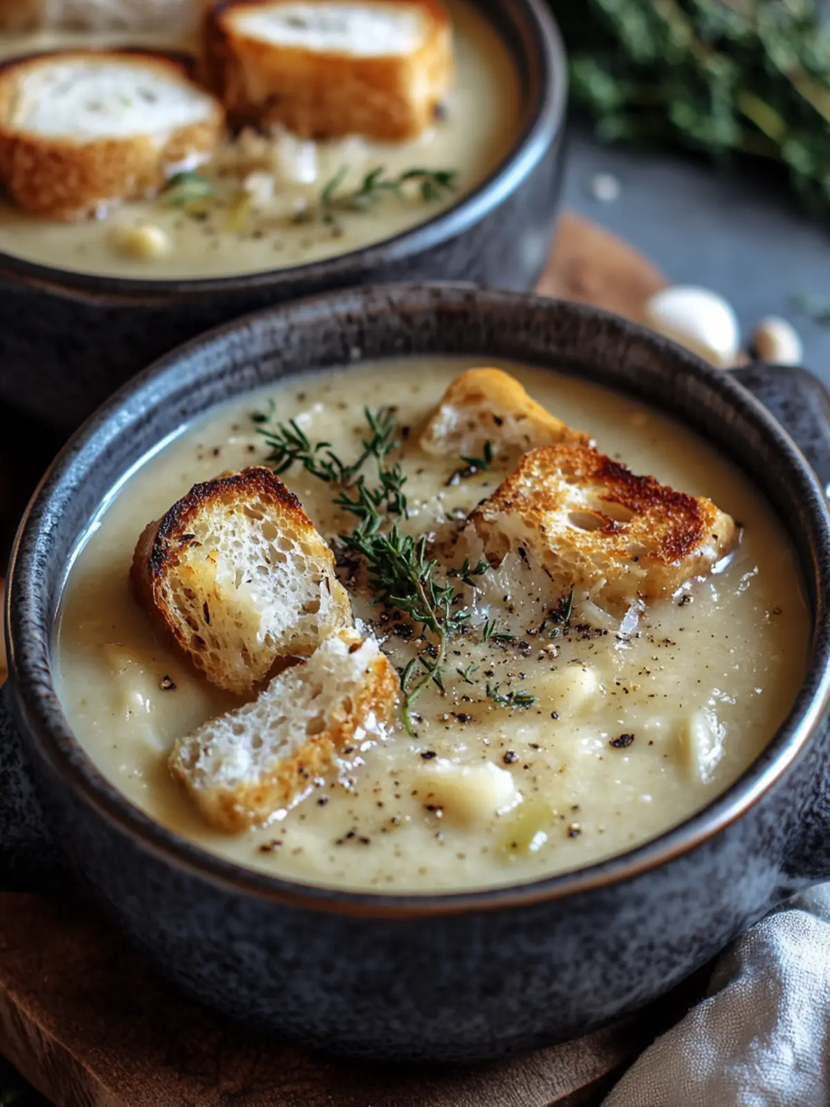 Delightful Country French Garlic Soup for Cozy Evenings 3 Country French Garlic Soup