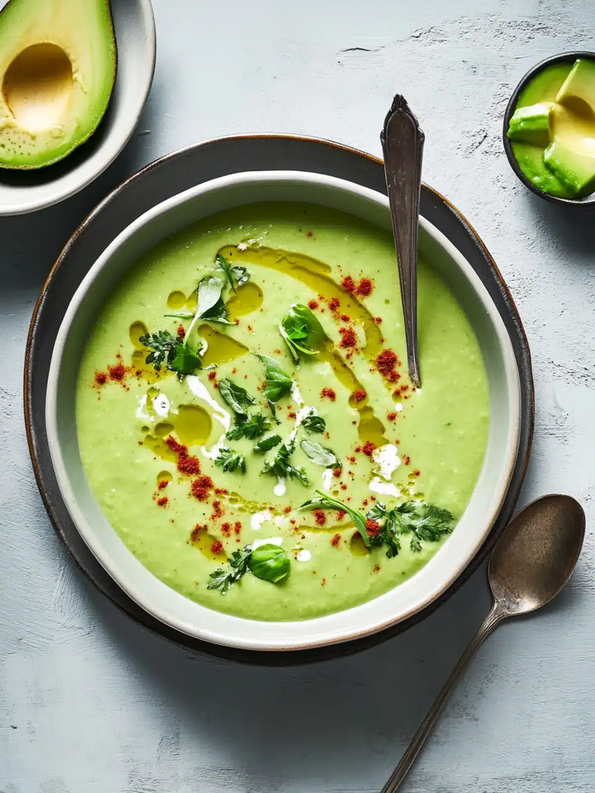 Delicious Avocado Soup with Tasty Customizations for You 2 Avocado Soup