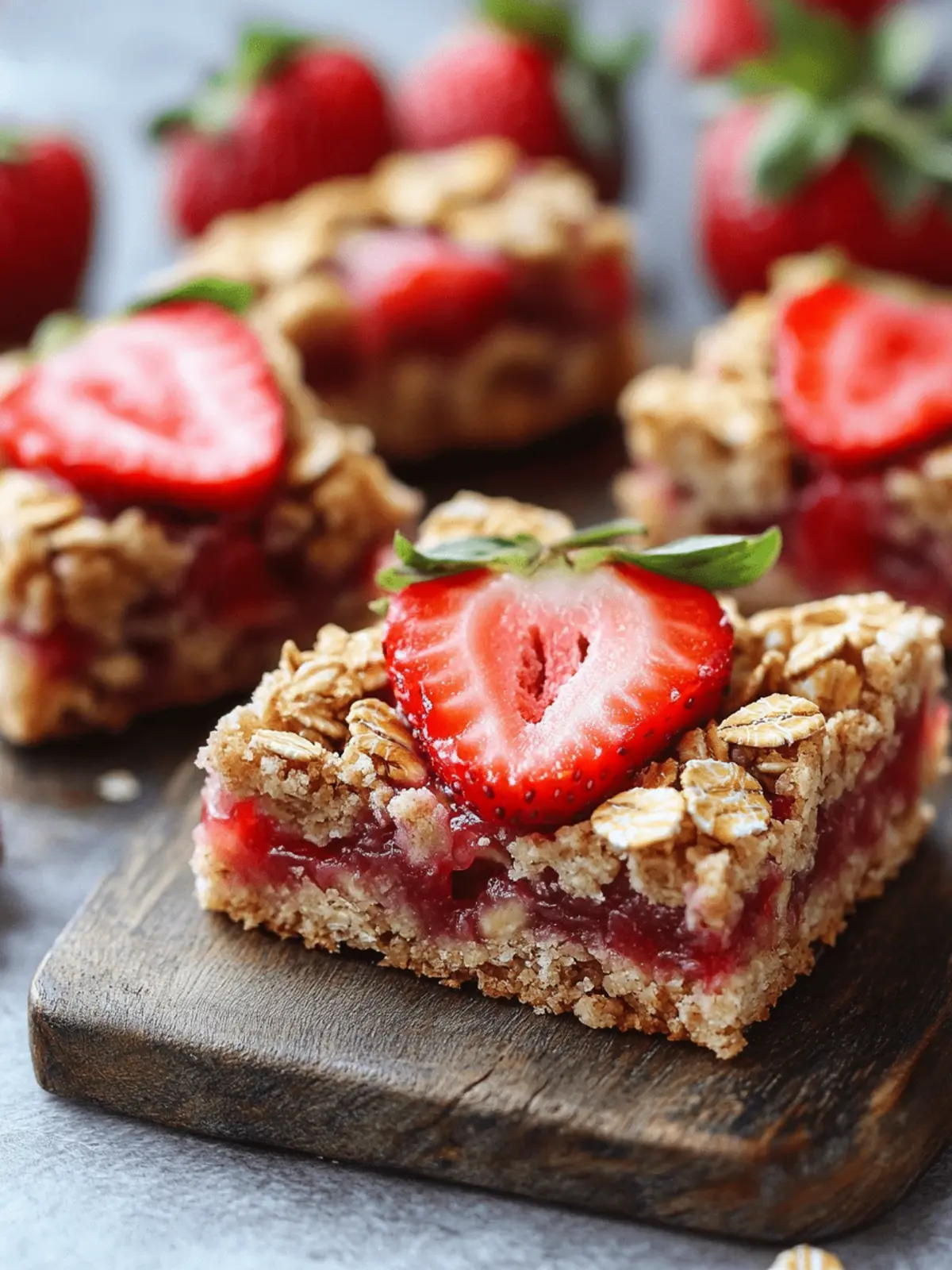 Delicious Healthy Strawberry Oatmeal Bars for Guilt-Free Snacking 3 Healthy Strawberry Oatmeal Bars