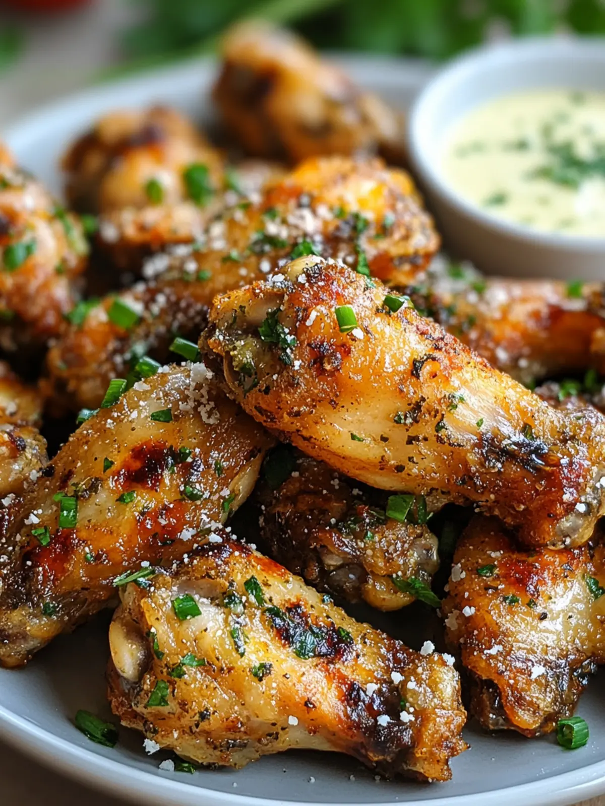 Crispy Garlic Parmesan Chicken Wings in Just 45 Minutes 4 Garlic Parmesan Chicken Wings