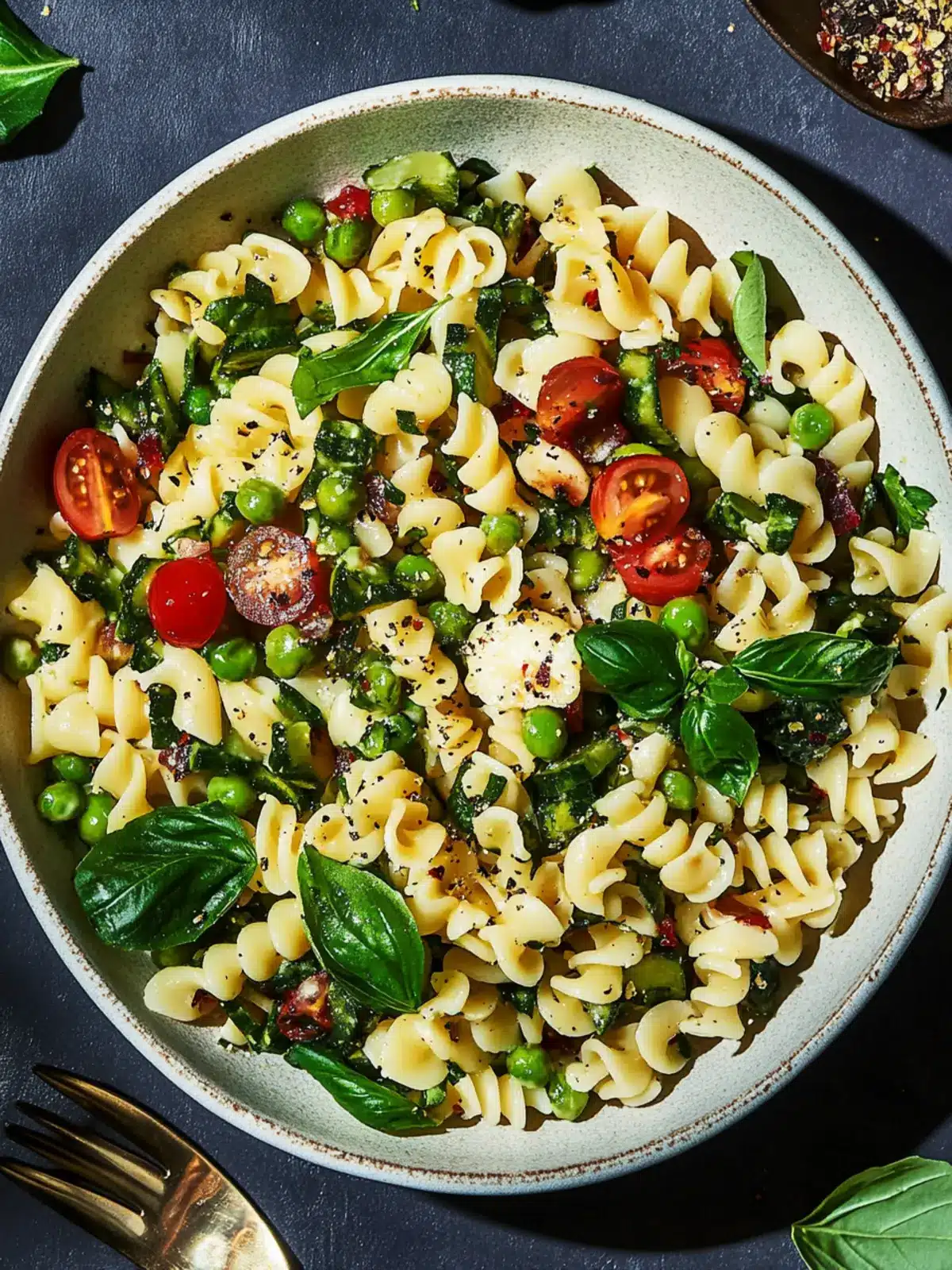 Vibrant Vegan Pasta Salad with Spinach and Peas in Minutes 2 Vegan Pasta Salad