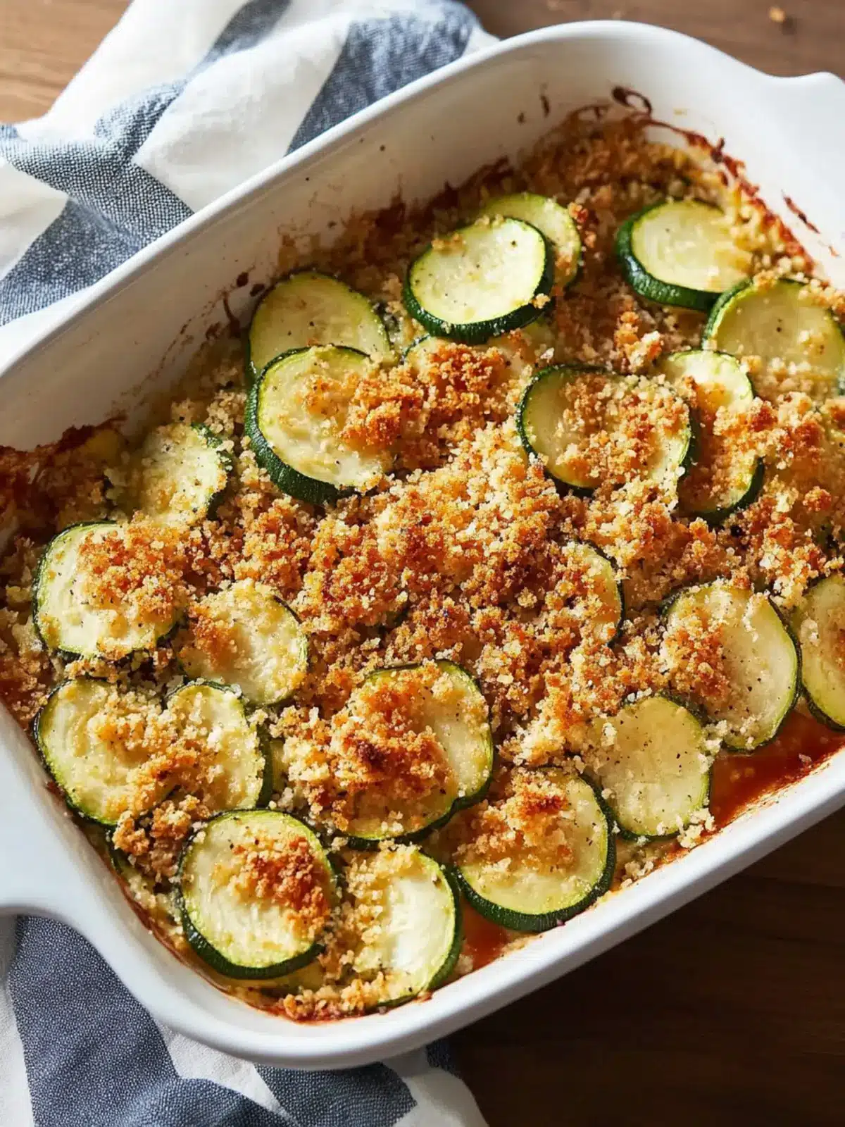Zucchini Casserole with Garlicky Breadcrumbs for Cozy Nights 2 Zucchini Casserole With Garlicky Breadcrumbs