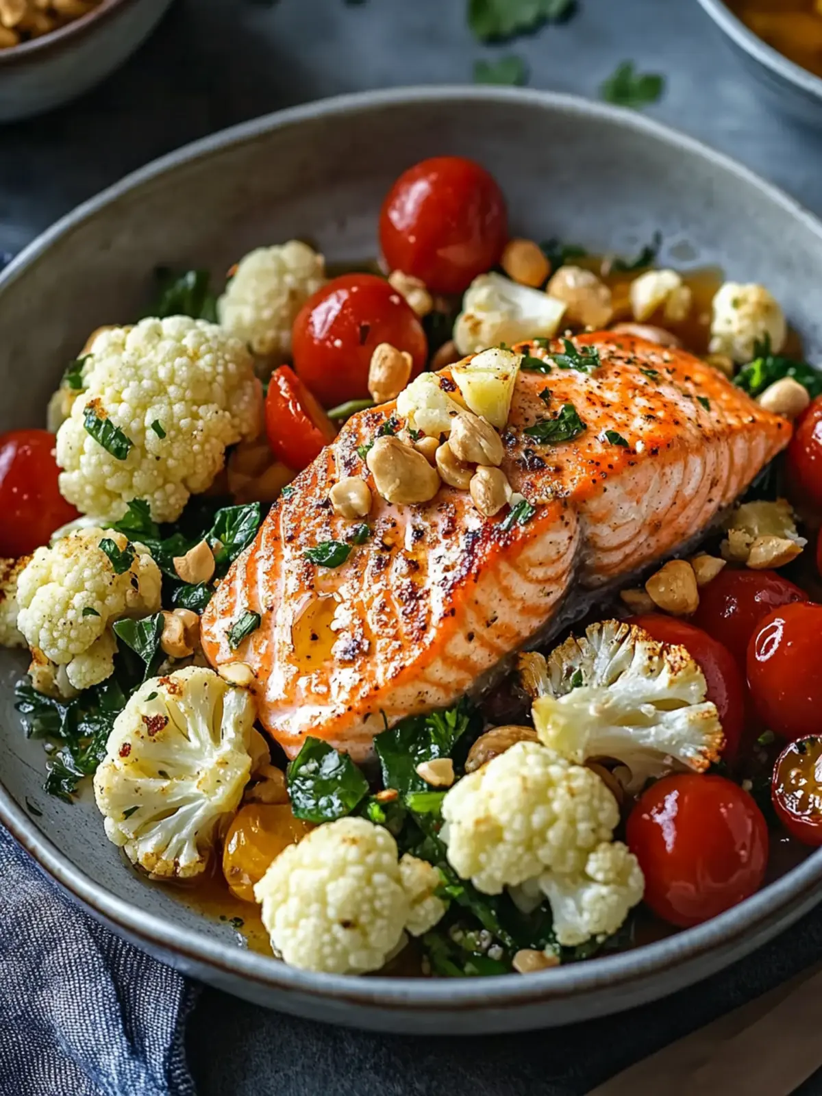 Lebanese Roast Salmon and Cauliflower Salad: A Zesty Delight 4 Lebanese Roast Salmon and Cauliflower Salad