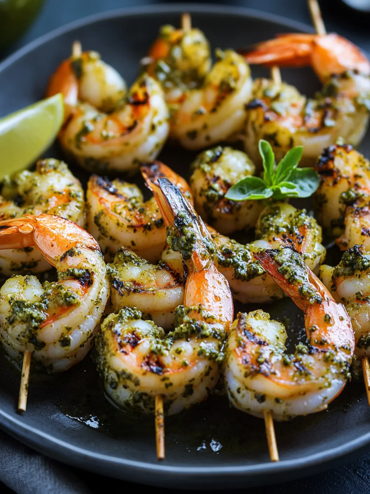 Elevate Summer Nights with Pesto Grilled Shrimp Bliss 2 Pesto Grilled Shrimp