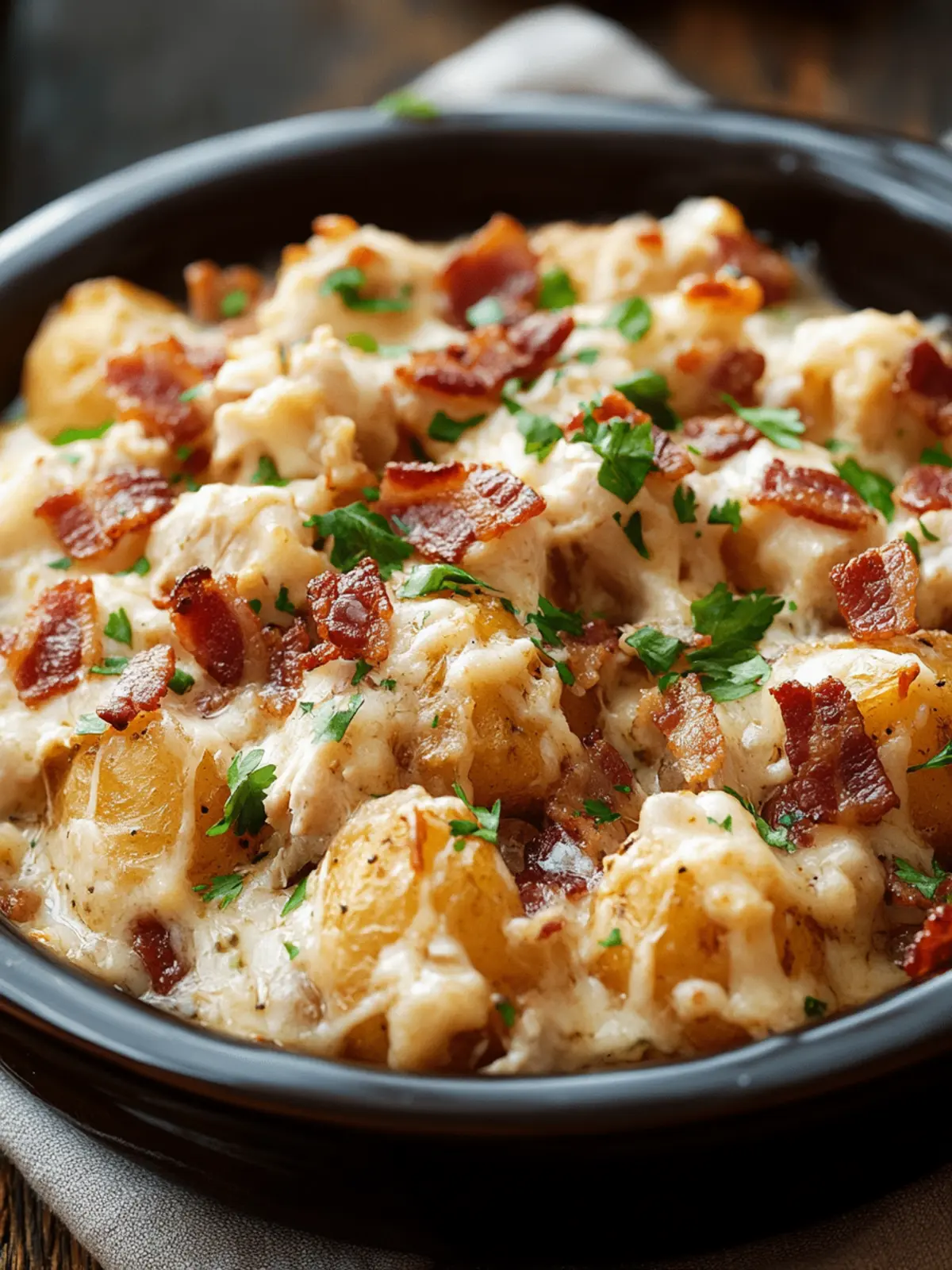 Crockpot Chicken Bacon & Ranch Tater Tot Casserole Magic 2 Crockpot Chicken Bacon & Ranch Tater