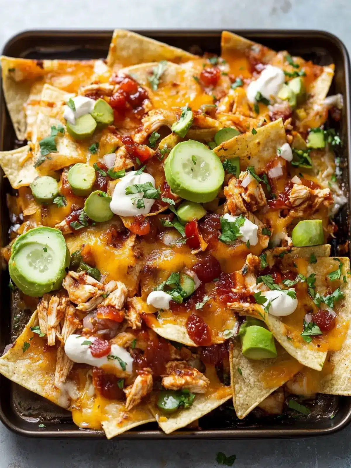 Irresistible BBQ Chicken Nachos Ready in 30 Minutes! 2 BBQ Chicken Nachos