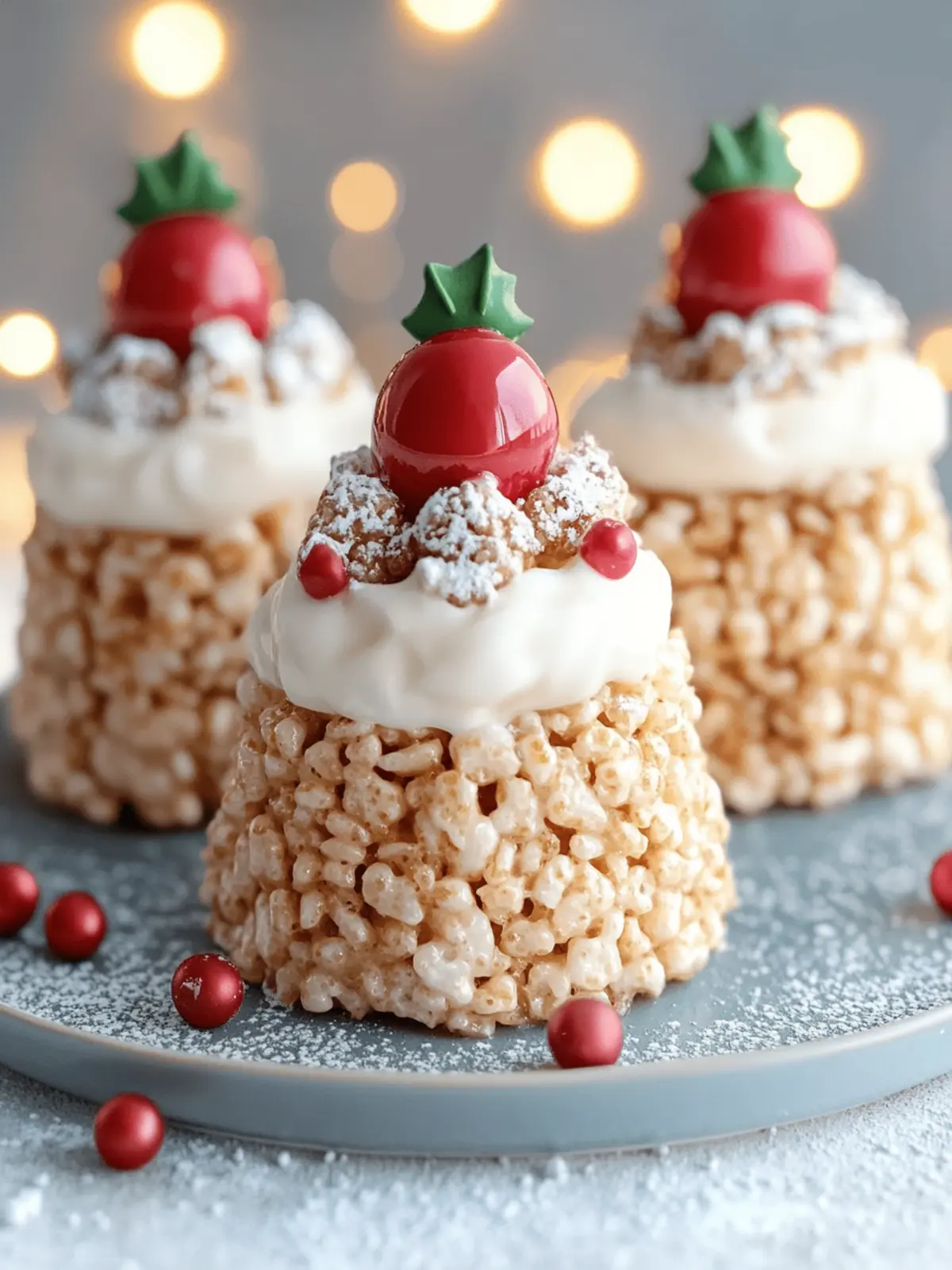 No-Bake Rice Krispie Christmas Puddings That Wow Your Guests 3 No-Bake Rice Krispie Christmas Puddings