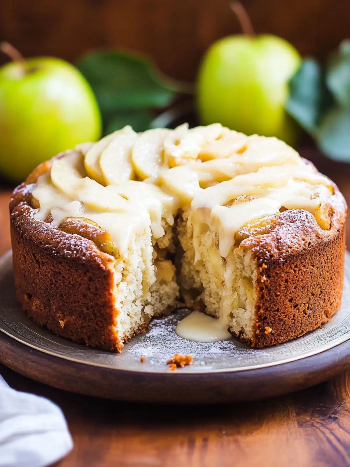 Irresistible Irish Apple Cake with Luxurious Custard Sauce 4 Irish Apple Cake