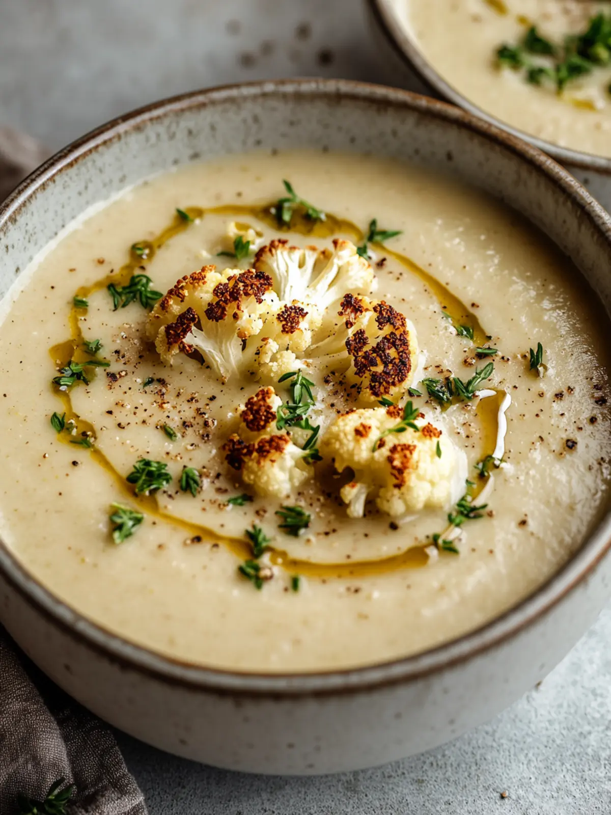Creamy Roasted Cauliflower Soup – Warmth in Every Spoonful 4 Roasted Cauliflower Soup