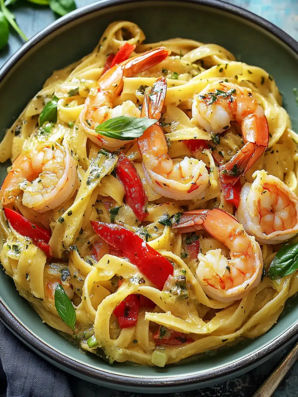 Jamaican Shrimp Pasta