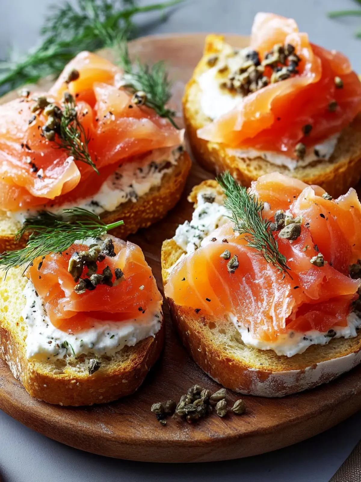Savory Smoked Salmon Crostini for Effortless Gourmet Snacking 2 Smoked Salmon Crostini