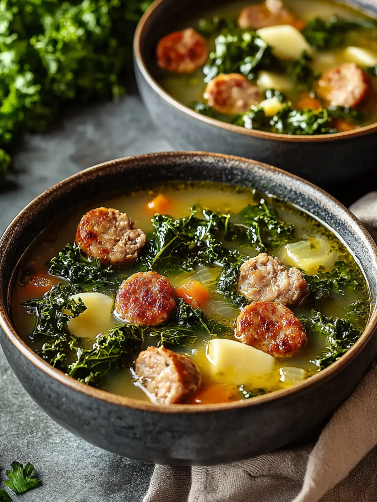Savor the Comfort of Hearty Sausage Kale Soup at Home 2 Sausage Kale Soup