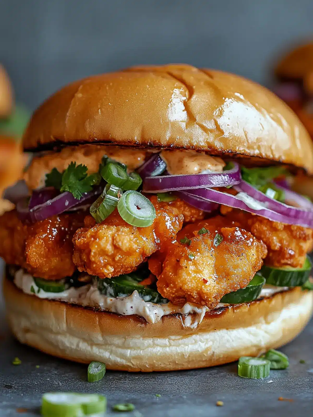 Spicy Bang Bang Chicken Sandwich Delight