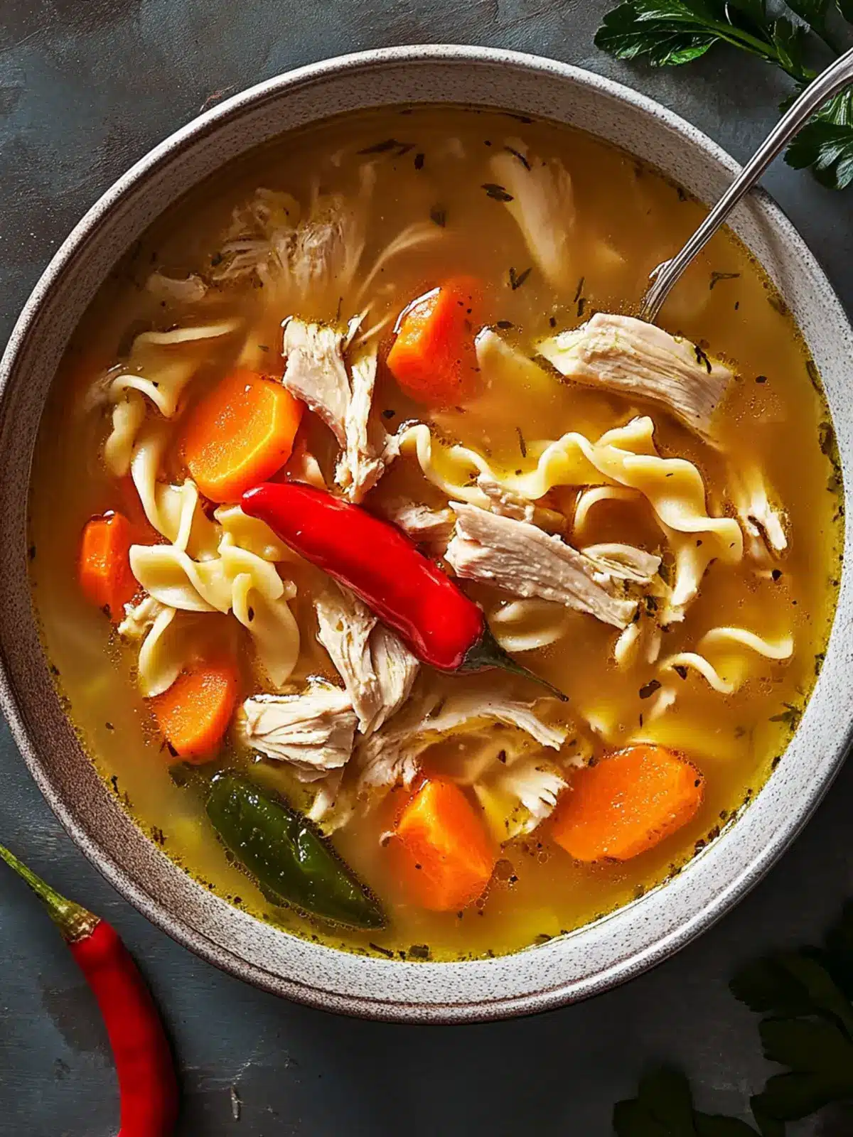 Hearty Scotch Bonnet Chicken Soup with a Jamaican Twist 2 Scotch Bonnet Chicken Soup