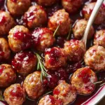 Cranberry-Glazed Turkey Meatballs for a Cozy Family Feast 4 Cranberry-Glazed Turkey Meatballs