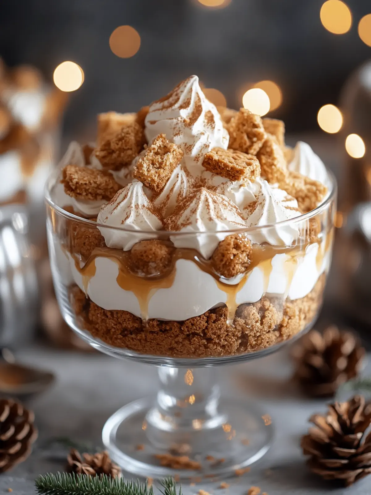 Gingerbread Trifle with Cream Cheese Whip for Festive Bliss 5 Gingerbread Trifle with Cream Cheese Whip