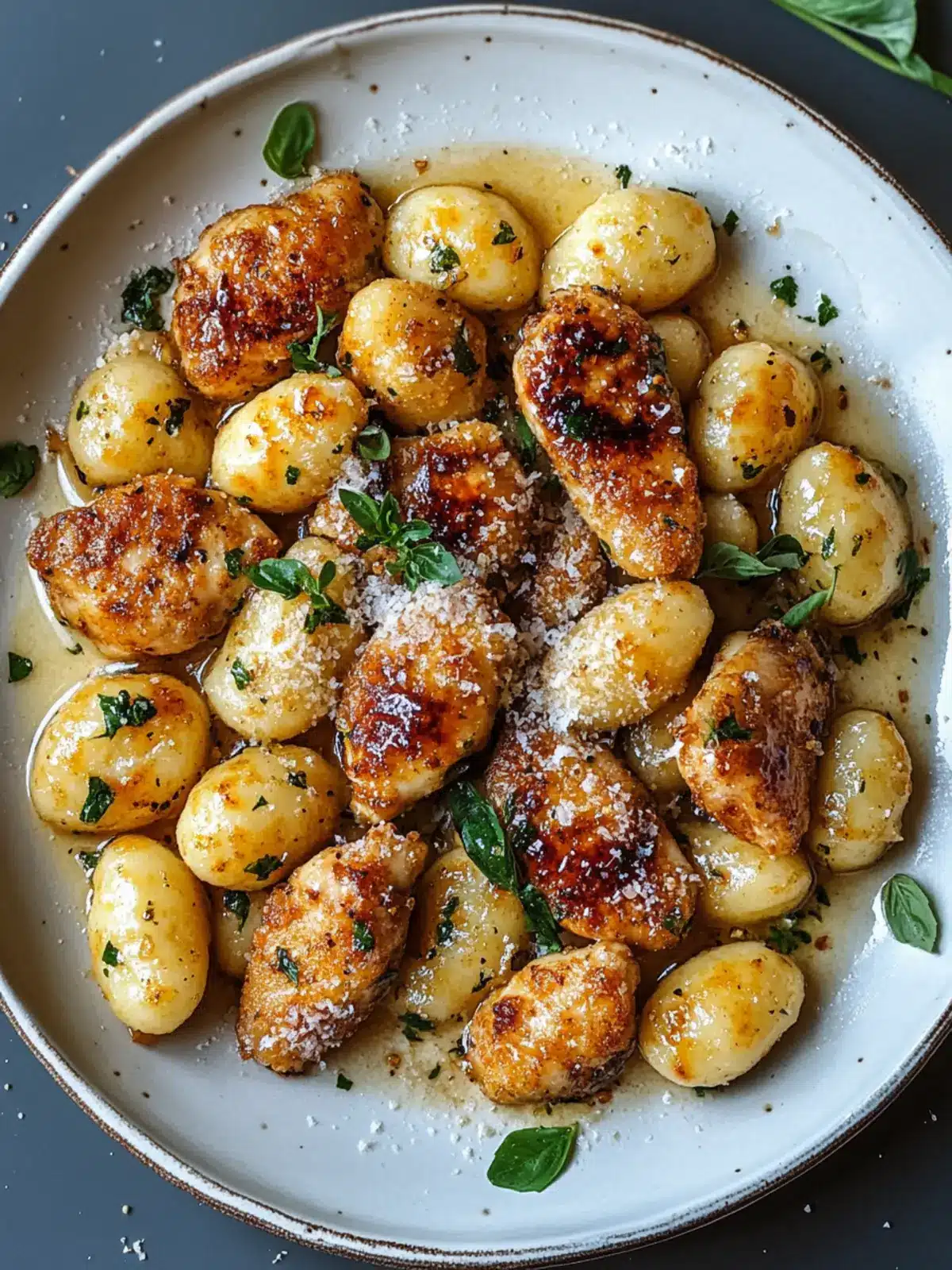 Crispy Garlic Chicken & Tender Gnocchi in 40 Minutes! 4 Crispy Garlic Chicken & Tender Gnocchi