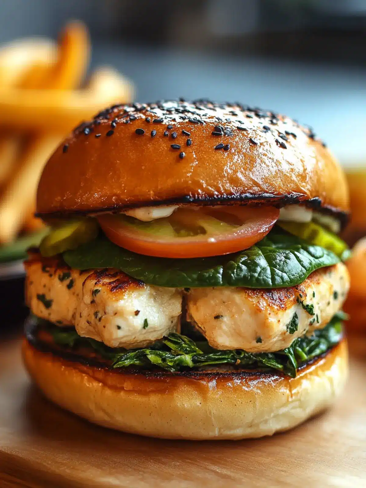 Delicious White Cheddar Spinach Chicken Burgers You’ll Love 2 White Cheddar Spinach Chicken Burgers