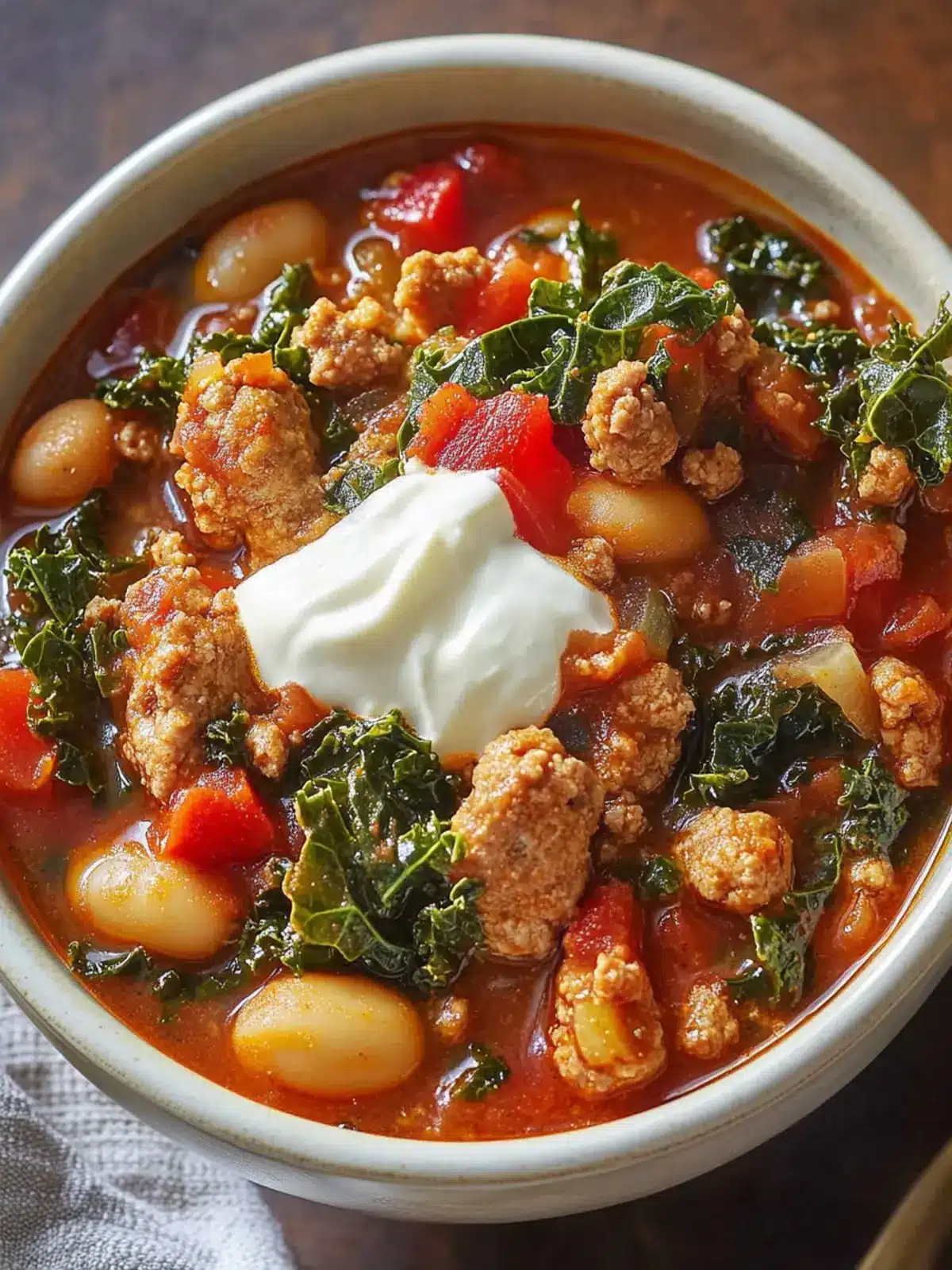 Spicy Turkey Sausage & Kale Chili for Cozy Nights In 5 Spicy Turkey Sausage & Kale Chili
