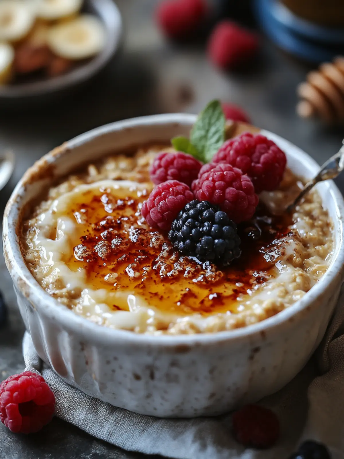 Decadent Honey Crème Brûlée Oatmeal for Cozy Mornings 3 Honey Crème Brûlée Oatmeal