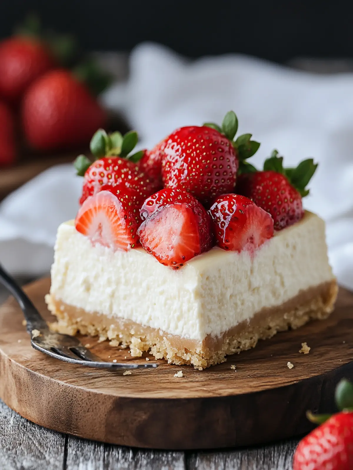 Strawberry Topped Cheesecake: Your New Favorite Dessert Delight 3 Strawberry Topped Cheesecake