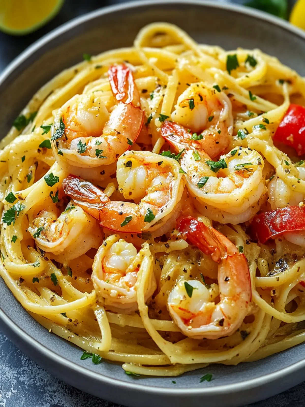 Jamaican Shrimp Pasta