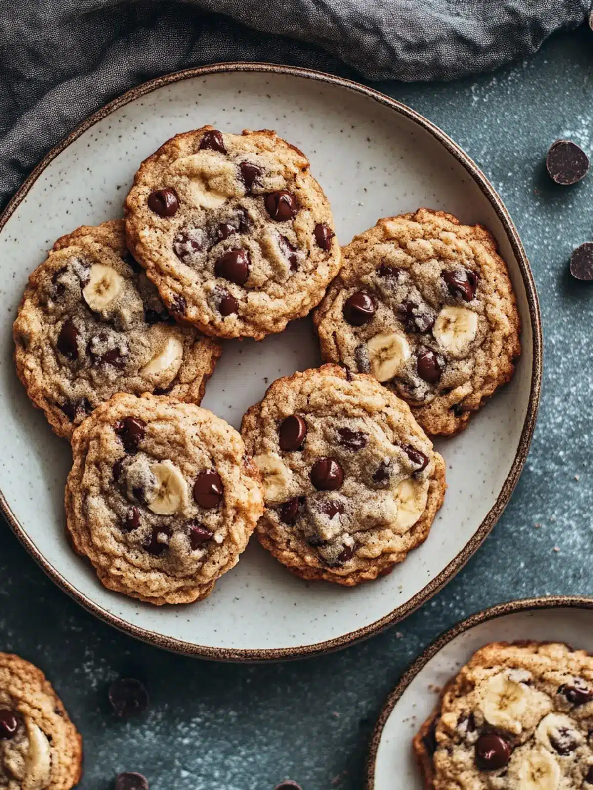 Banana Chocolate Chip Cookies